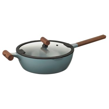 KLIPPFISK, saute pan with lid with non-stick coating, 28 cm, 706.025.16