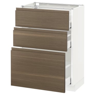 METOD/MAXIMERA, base cabinet with 3 drawers, 791.317.72