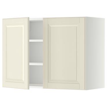 METOD, wall cabinet with shelves/2 doors, 80x60 cm, 794.614.61