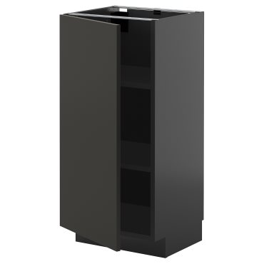 METOD, base cabinet with shelves, 40x37 cm, 795.895.01