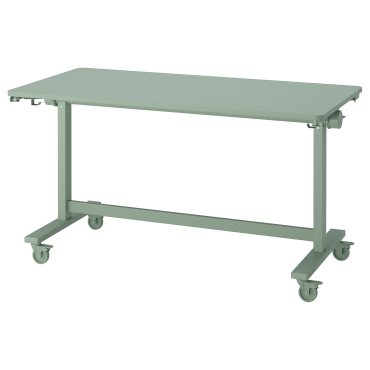 MITTZON, foldable table with castors, 140x70 cm, 805.279.51