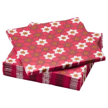 VINTERFINT, paper napkin floral pattern 24x24 cm/30 pack, 80g, 805.559.44