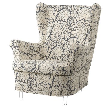 STRANDMON, slipcover for wing chair, 806.056.37