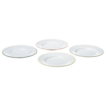 UPPLAGA, side plate 4 pack, 22 cm, 806.119.21