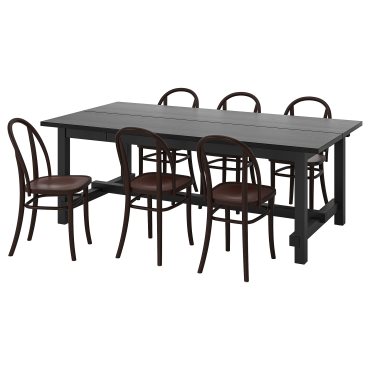 NORDVIKEN/SKOGS, table and 6 chairs, 210/289 cm, 895.282.20