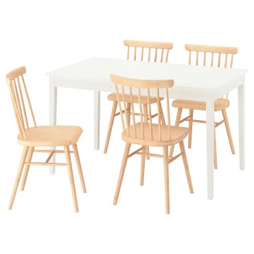 NÄSINGE/HÖGVED, τραπέζι και 4 καρέκλες, 130x80 cm, 896.101.49