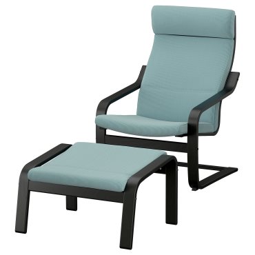 POÄNG, armchair and footstool, 896.256.93