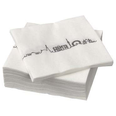 FANTASTISK, paper napkin/Vienna skyline/ 50 pack/33x33 cm, 280g, 905.258.43