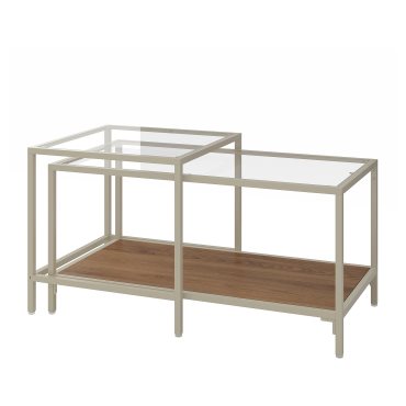VITTSJÖ, nest of tables/set of 2, 90x50 cm, 906.043.50