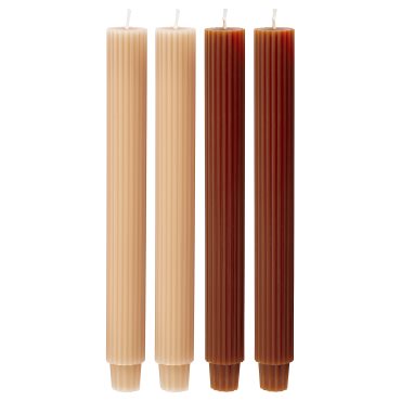 HOSTAGILLE, unscented chandelier candle 4 pack, 25 cm, 906.262.34