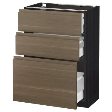 METOD/MAXIMERA, base cabinet with 3 drawers, 991.317.71