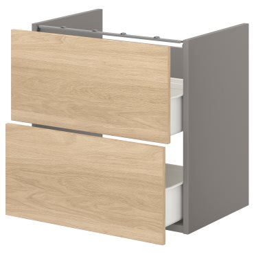 ENHET, base cabinet for washbasin with 2 drawers, 993.210.64