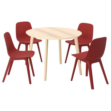 LISABO/ODGER, table and 4 chairs, 105 cm, 994.407.50