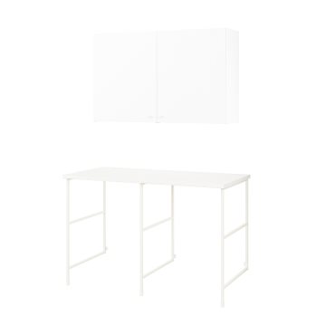 ENHET, σύνθεση αποθήκευσης για χώρο πλυντήριου, 139x63.5x85.5 cm, 994.774.75