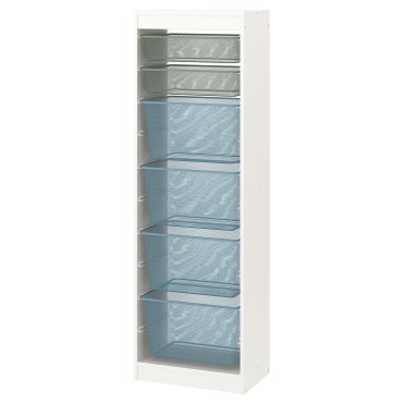 TROFAST, storage combination with boxes, 46x30x145 cm, 994.787.24