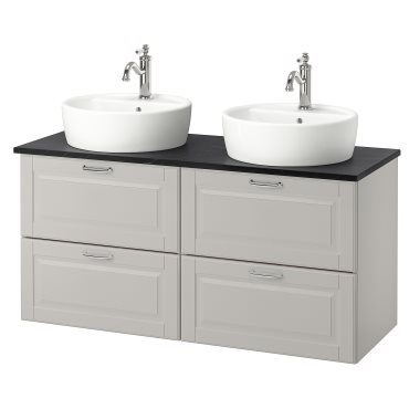 GODMORGON/TOLKEN/TORNVIKEN, βάση νιπτήρα με πάγκο/νιπτήρα 45, 122x49x74 cm, 994.853.76