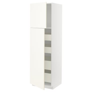 METOD/MAXIMERA, high cabinet with 2 doors/4 drawers, 60x60x200 cm, 995.070.43