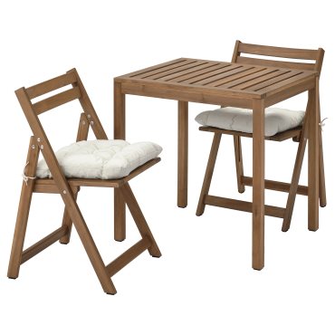 NÄMMARÖ, table and 2 folding chairs/outdoor, 75x63 cm, 995.752.54