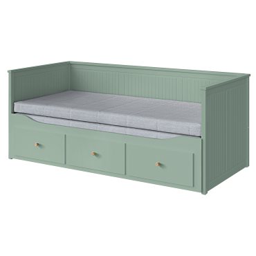 HEMNES, day-bed with 3 drawers/2 mattresses, 80x200 cm, 996.102.24