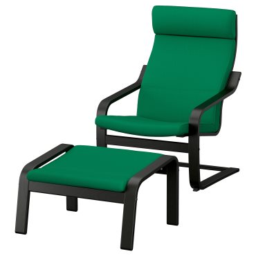 POÄNG, armchair and footstool, 996.255.60