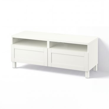BESTÅ, TV bench with drawers soft closing, 120x42x48 cm, 091.882.86
