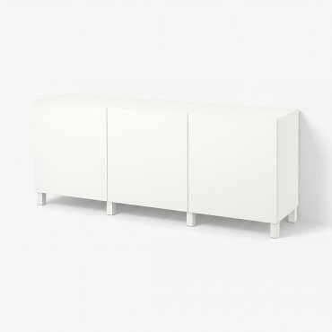 BESTÅ, storage combination with doors, 180x42x74 cm, 291.397.18