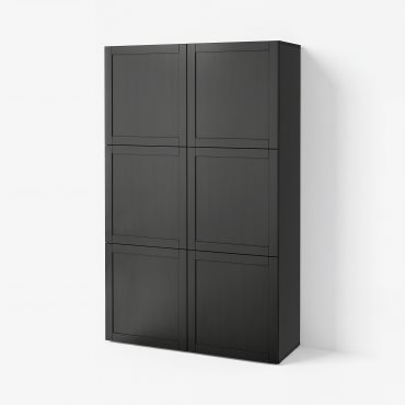 BESTÅ, storage combination with doors, 120x42x193 cm, 590.584.09