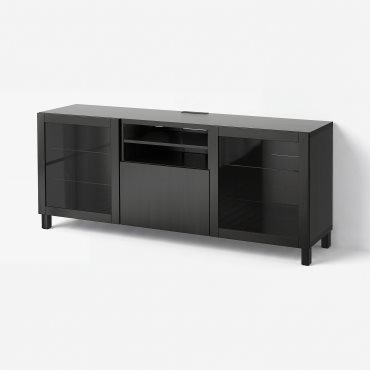 BESTÅ, TV bench with doors/drawer soft closing, 180x42x74 cm, 591.941.00