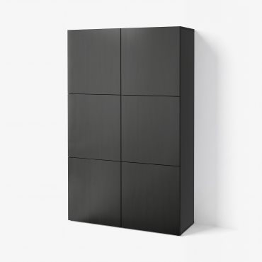BESTÅ, storage combination with doors, 120x42x193 cm, 890.579.03
