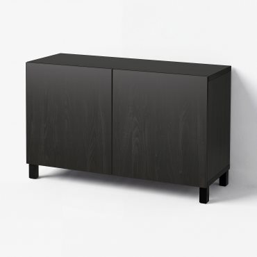 BESTÅ, σύνθεση αποθήκευσης με πόρτες, 120x42x74 cm, 992.098.21