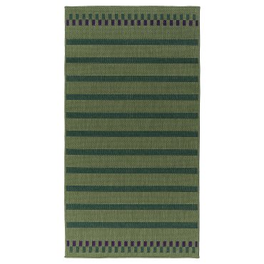 KORSNING, rug flatwoven/striped/in/outdoor, 80x150 cm, 005.532.32