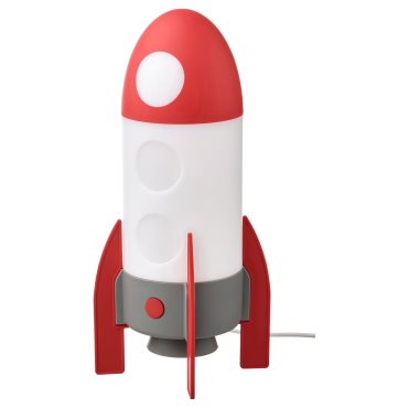 AFTONSPARV, table lamp with built-in LED light source/rocket, 005.552.31