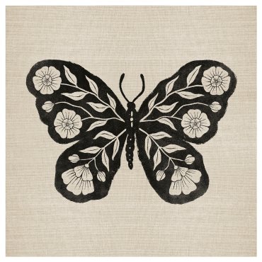 GRÖNMES, πίνακας/πεταλούδα, 56x56 cm, 006.170.07