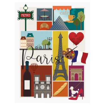 PJÄTTERYD, picture/Paris, 30x40 cm, 006.187.85