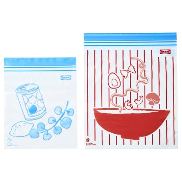 ISTAD, resealable bag/50 pack, 1.0/2.0 l, 006.283.41