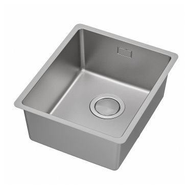 VRESJÖN, inset sink 1 bowl, 37x44 cm, 094.257.06