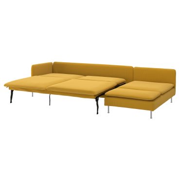 SÖDERHAMN, 4-seat sofa-bed with chaise longue with open end, 096.186.77
