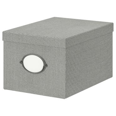KVARNVIK, storage box with lid, 25x35x20 cm, 104.128.78