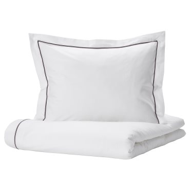 SILVERTISTEL, quilt cover and pillowcase, 150x200/50x60 cm, 104.929.69