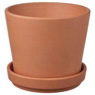 BRUNBÄR, plant pot with saucer/outdoor, 12 cm, 105.108.26