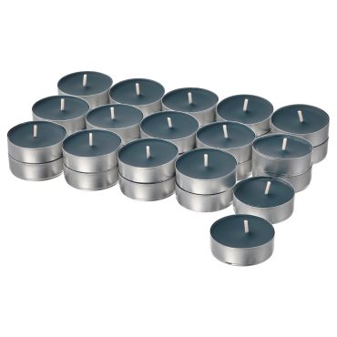 FRUKTSKOG, scented tealight/Vetiver & geranium/30 pack, 3.5 hr, 105.558.53