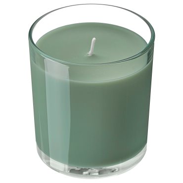 LOTSFÅGEL, scented candle in glass/Fig leaf, 40 hr, 106.084.08