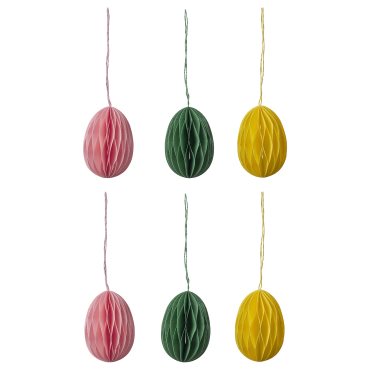 TJÄRLEK, hanging decoration, 6 pack, 106.124.48