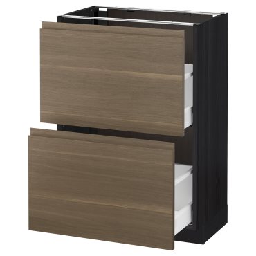 METOD/MAXIMERA, ντουλάπι βάσης με 2 συρτάρια, 191.317.65