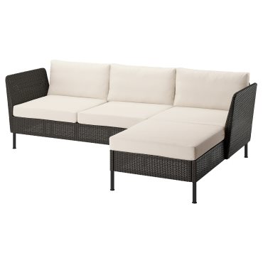 VITTSKÄR, 3-seat sofa with chaise longue and armrests, outdoor, 195.912.53
