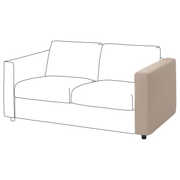 VIMLE, cover for armrest, 1 pack, 204.961.13