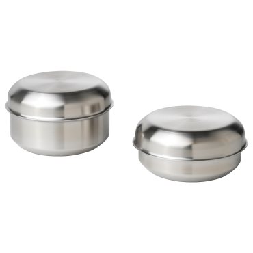 LATTUGGAD, snack container, set of 2, 204.989.18