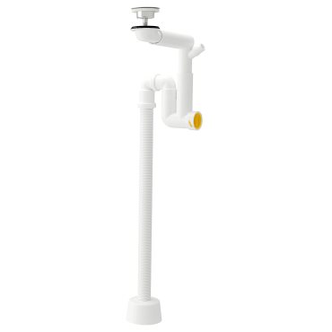 RÄNNILEN, water trap w flexible pipe, 1 bowl, 205.545.32