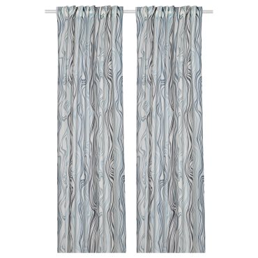 KLIPPNEJLIKA, curtains 1 pair, 145x300 cm, 205.621.22