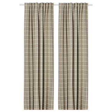 HAGGVECKMAL, room darkening curtains 1 pair, 145x300 cm, 205.690.29